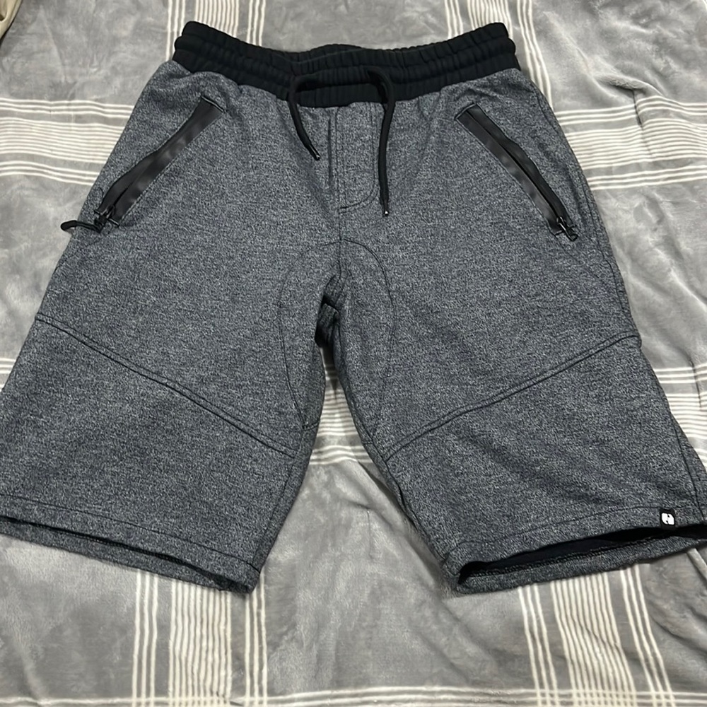 Grey/Black Athletic Shorts